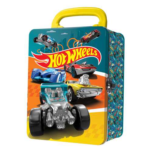 Портативный кейс для хранения 18 машинок Hot Wheels бирюзовый в Кораблик