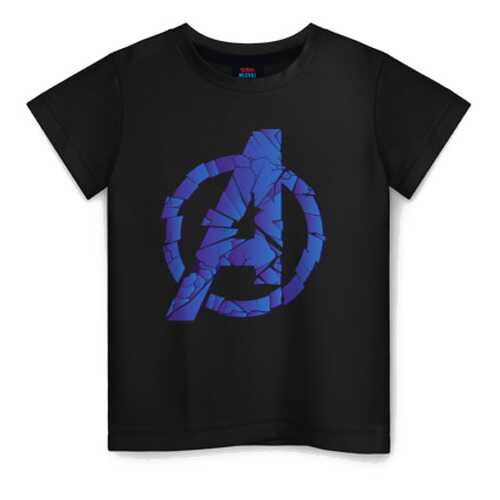 Детская футболка ВсеМайки Avengers logo blue хлопок, р. 104 в Кораблик