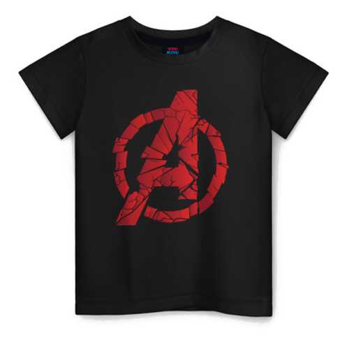 Детская футболка ВсеМайки Avengers logo red хлопок, р. 128 в Кораблик