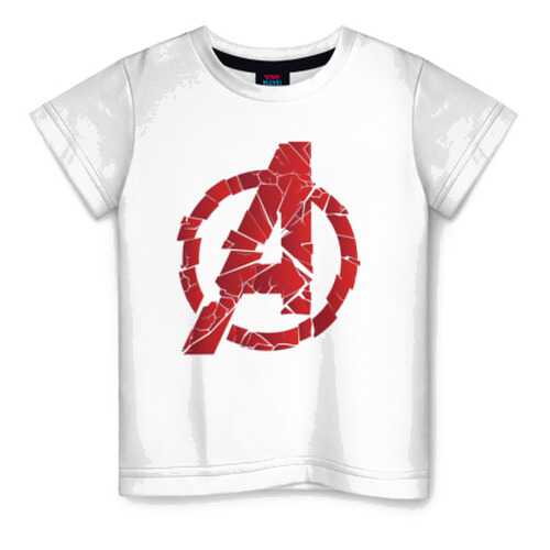 Детская футболка ВсеМайки Avengers logo red, размер 116 в Кораблик