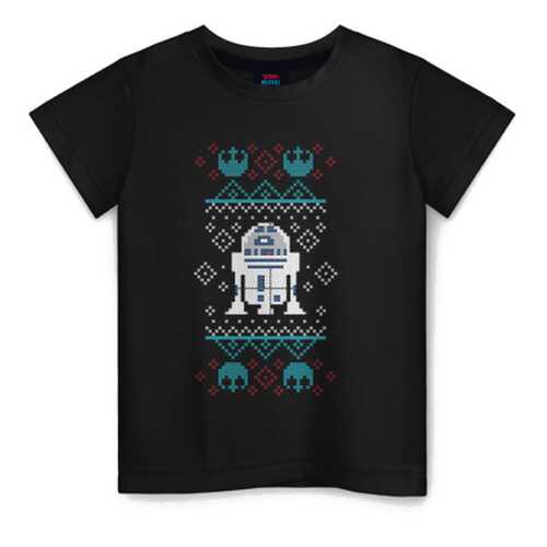 Детская футболка ВсеМайки R2-D2 Christmas Sweater хлопок, р. 164 в Кораблик