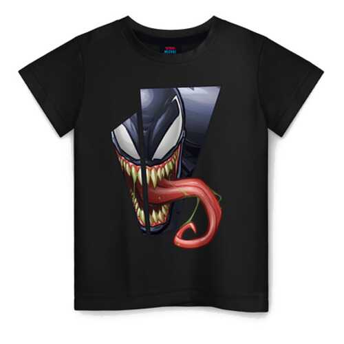 Детская футболка ВсеМайки Venom with tongue sticking out хлопок, р. 104 в Кораблик