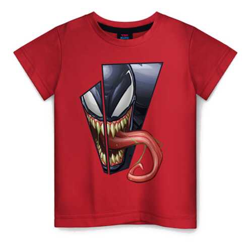 Детская футболка ВсеМайки Venom with tongue sticking out, размер 104 в Кораблик