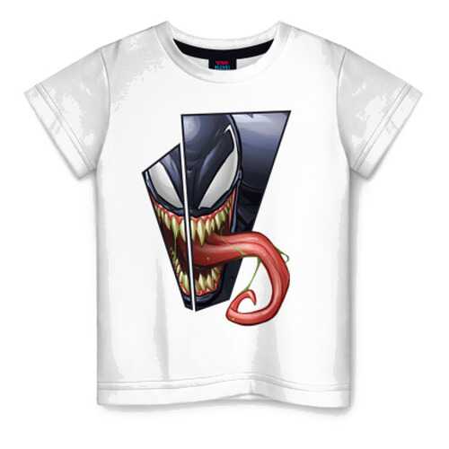 Детская футболка ВсеМайки Venom with tongue sticking out, размер 116 в Кораблик