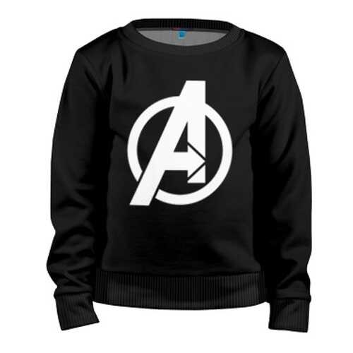 Детский свитшот ВсеМайки Avengers logo white, р. 98 в Кораблик