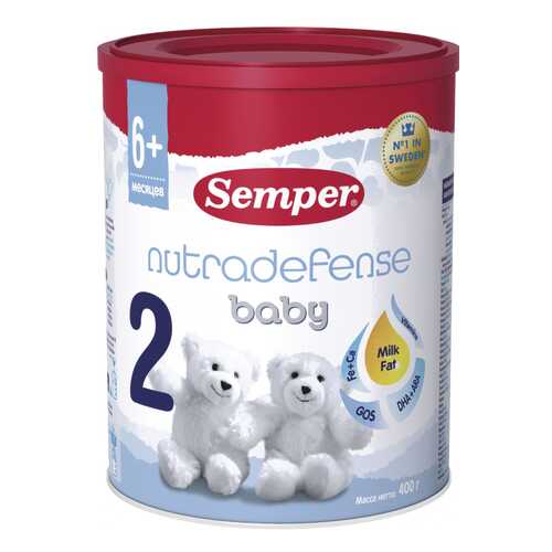 Молочная смесь Semper Baby Nutradefense от 6 до 12 мес. 400 г в Кораблик