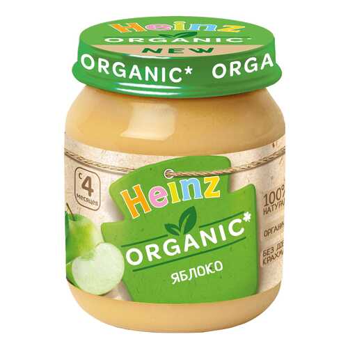 Пюре фруктовое Heinz Organic Яблоко с 4 мес. 120 г в Кораблик