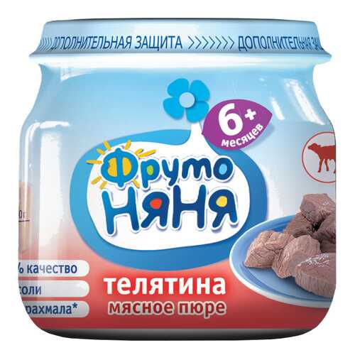 Пюре мясное ФрутоНяня Из телятины с 6 месяцев 80 г в Кораблик