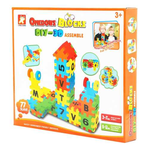 Мягкий конструктор Shenzhen toys onedows blocks 77 деталей Г40507 в Кораблик