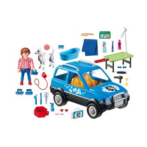 Игровой набор Playmobil Отель для животных Мобильный грумер для животных в Кораблик