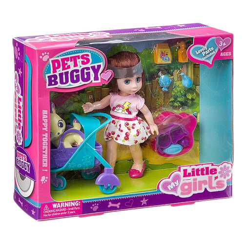 Набор игровой с куклой Pets Buggy, BOX, 2 вида, арт.63002. в Кораблик