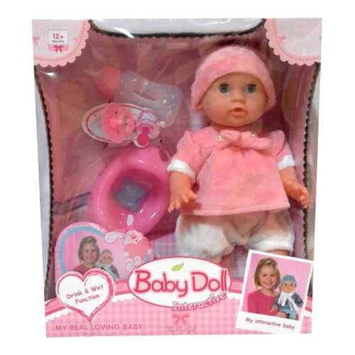 Пупс интерактивный Baby Doll в розовой одежде 27 см Shantou Gepai YL1704H в Кораблик