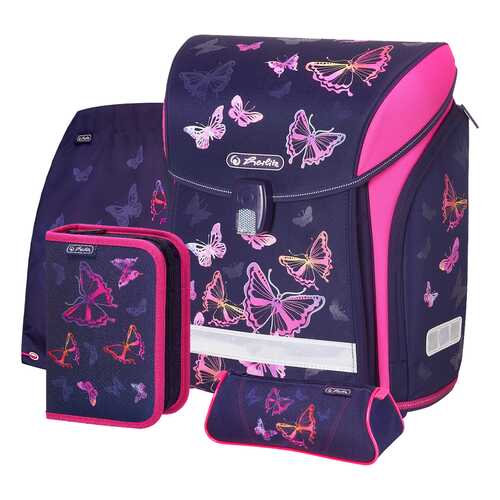 Ранец детский Herlitz New Midi Plus Rainbow Butterfly в Кораблик